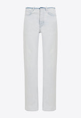 Cut-Off Waistband Jeans