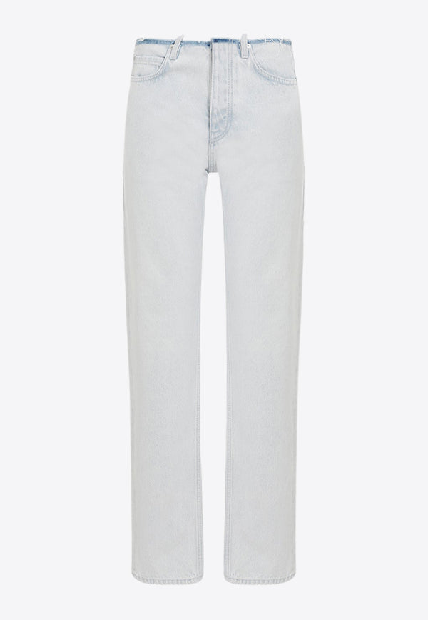 Cut-Off Waistband Jeans