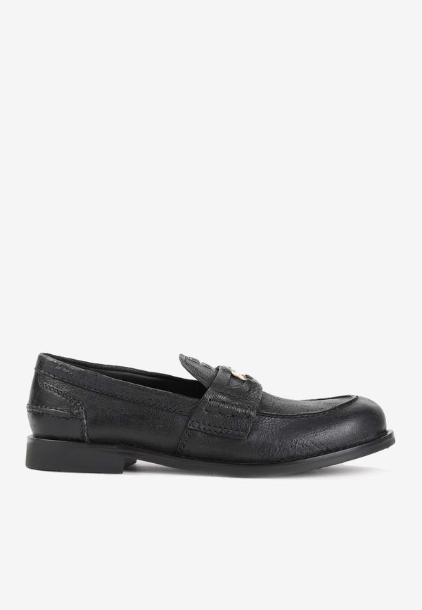 Logo Leather Loafers