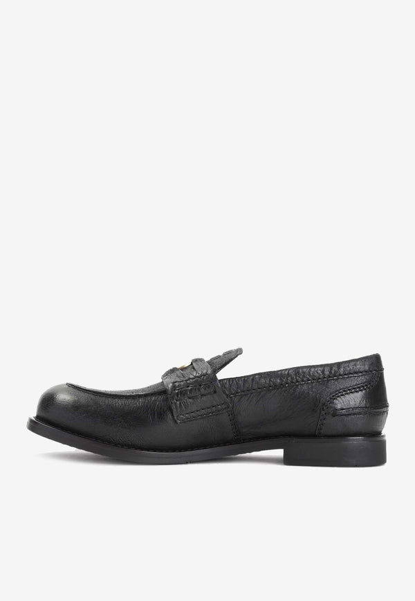 Logo Leather Loafers