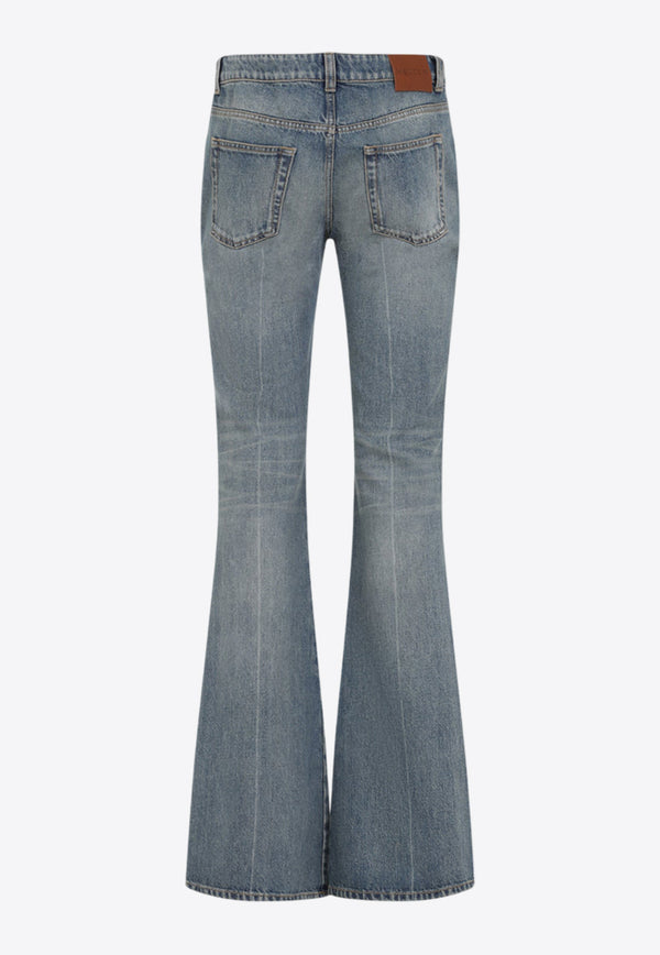 Flared Washed Jeans