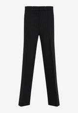 Straight-Leg Wool Pants