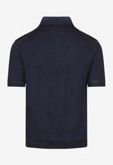 Logo Embroidered Cashmere Polo T-shirt