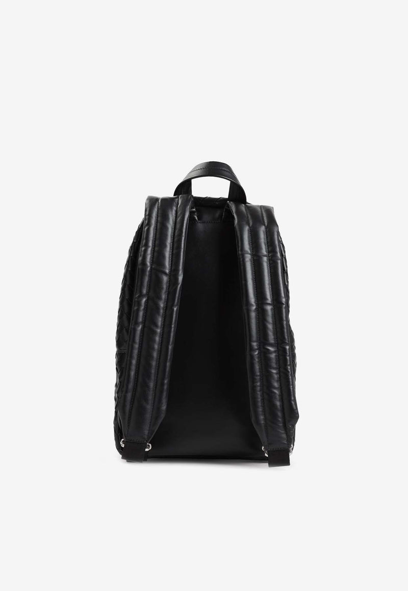 Small Intrecciato Leather Backpack