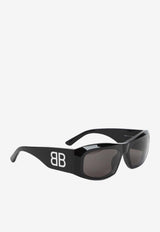 Signature BB Logo Rectangular Sunglasses