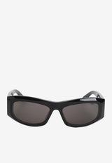 Signature BB Logo Rectangular Sunglasses