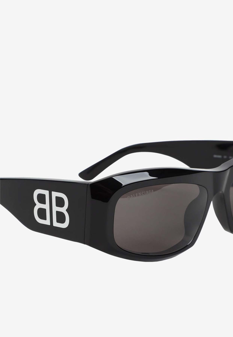 Signature BB Logo Rectangular Sunglasses