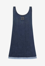 Logo Patch Mini Denim Dress