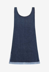 Logo Patch Mini Denim Dress