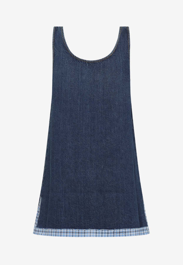 Logo Patch Mini Denim Dress