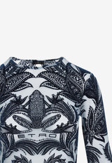 Signature Print Long-Sleeved Top