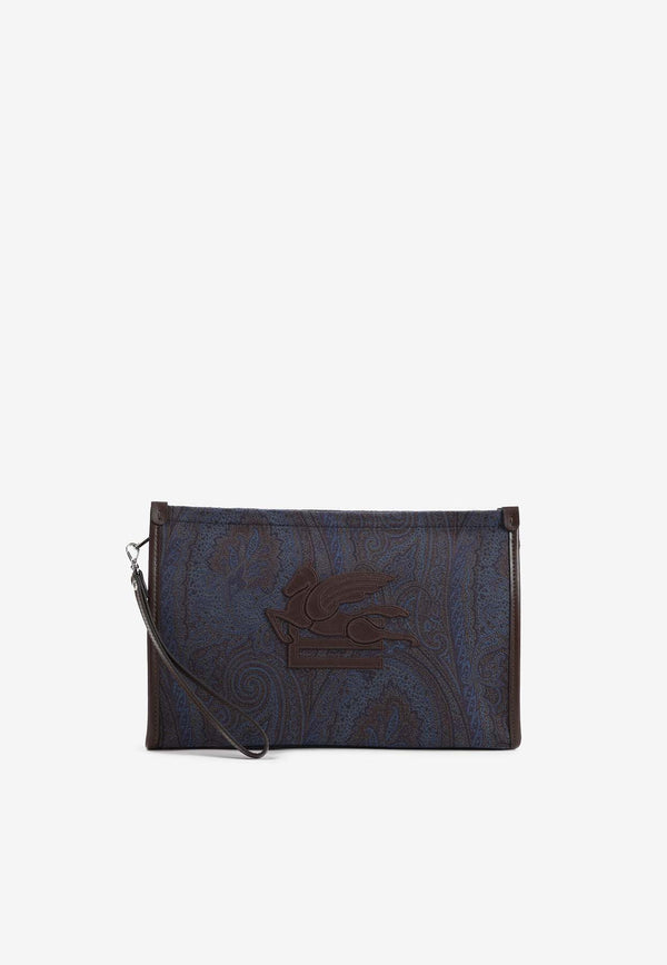 Large Arnica Paisley Jacquard Pouch