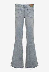 D-Hush Washed Flared Jeans