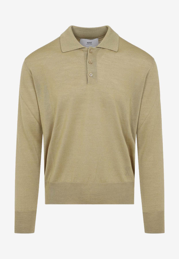 Classic Long-Sleeved Polo Sweater