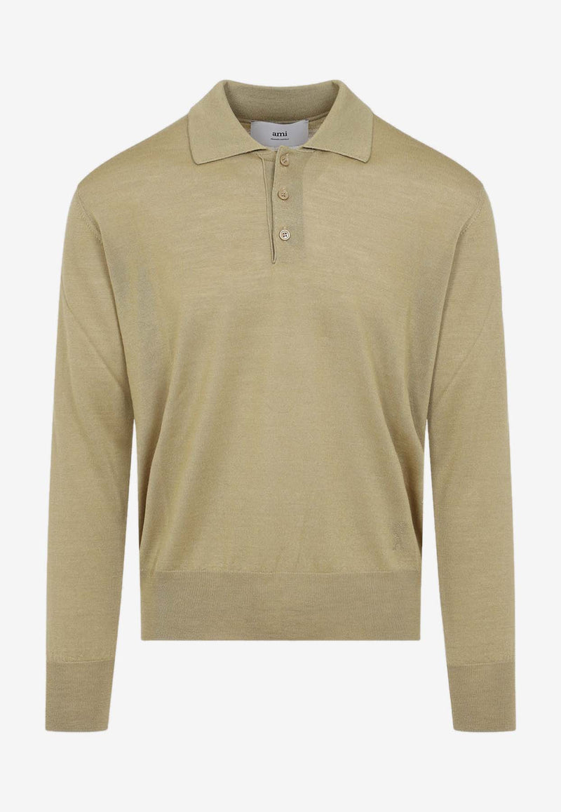 Classic Long-Sleeved Polo Sweater