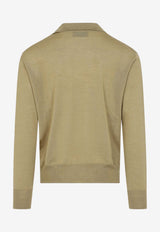 Classic Long-Sleeved Polo Sweater