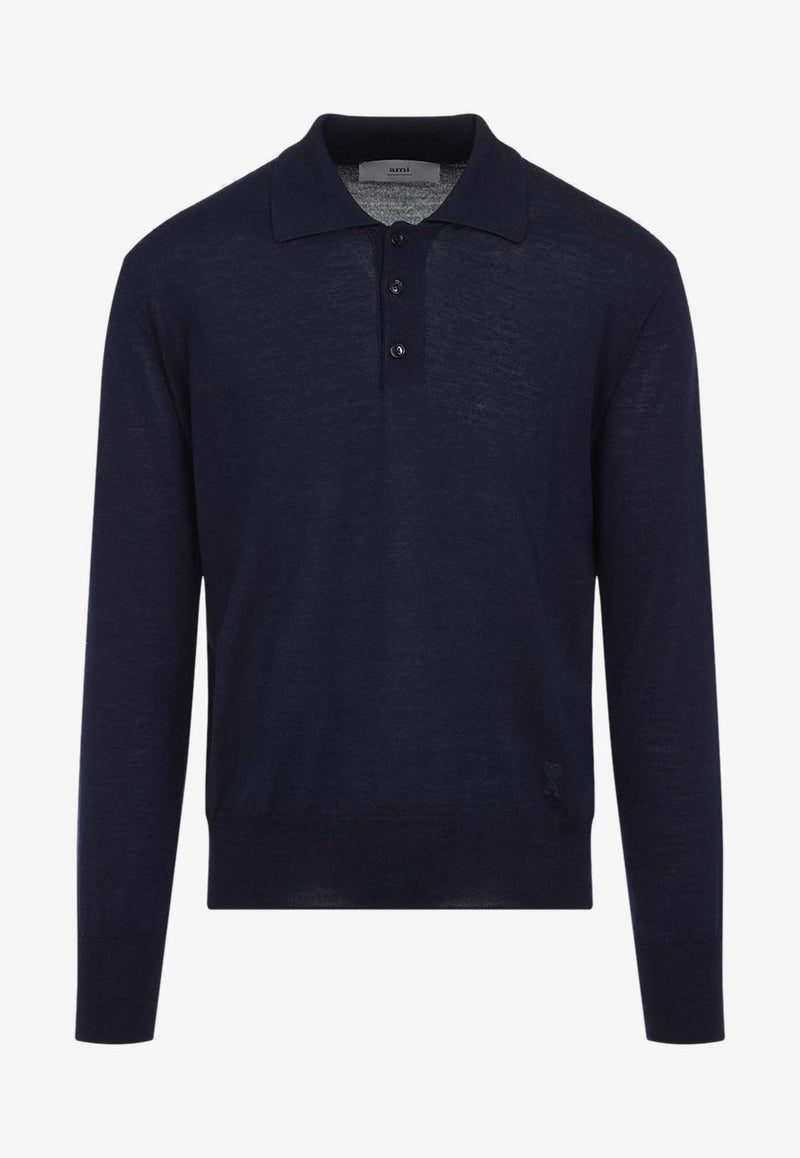 Classic Long-Sleeved Polo Sweater