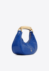 Tom Ford Bianca Hobo Shoulder Bag in Croc-Embossed Leather L1470-LCL350G 1L025 Blue