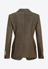 Boucle Single-Breasted Blazer