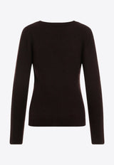 Cashmere and Silk V-neck Sweater