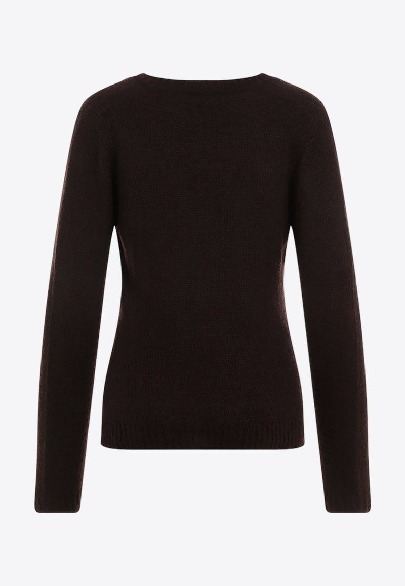 Cashmere and Silk V-neck Sweater