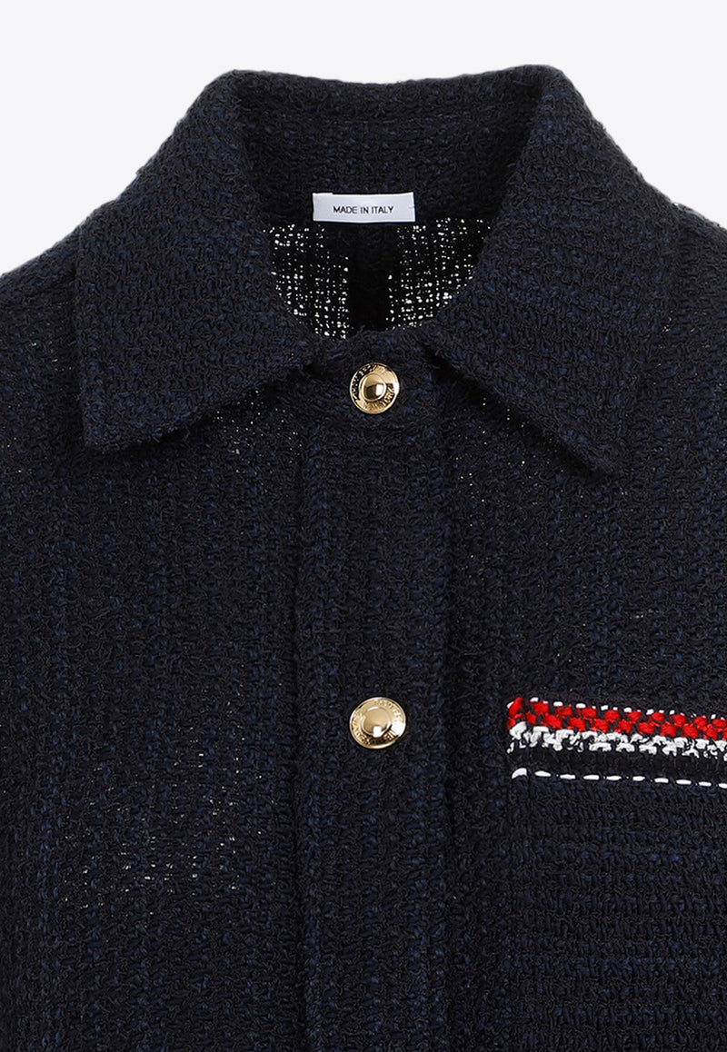 Boucle Tri-Strap Overshirt