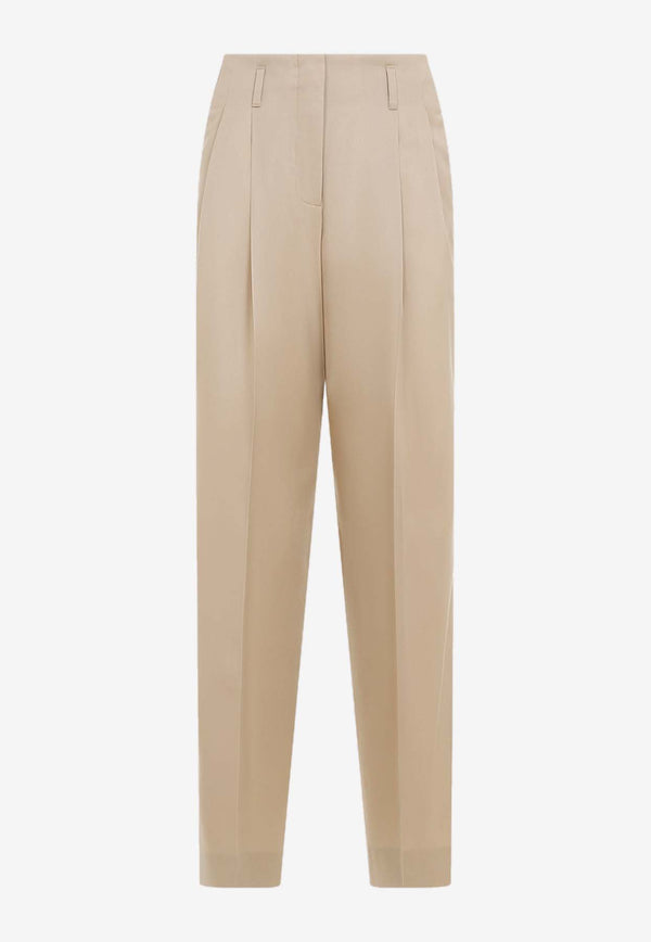 Wide-Leg Wool Pants