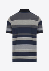 Striped Short-Sleeved Polo T-shirt