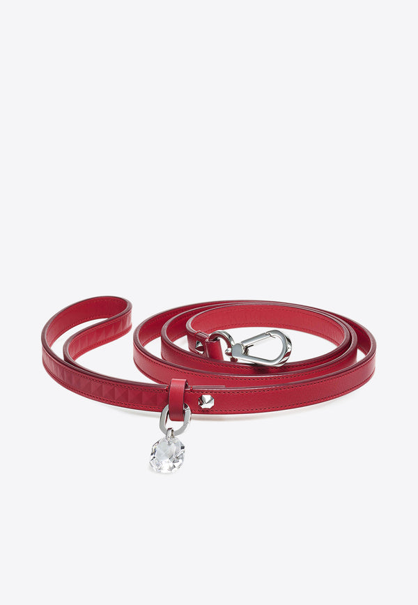 Baccarat Louxor Leather Dog Leash Red 2815649