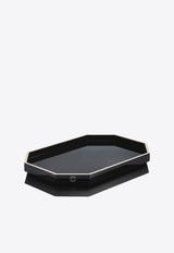 Baccarat Medium Octogone Tray Black 2816916