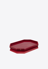 Baccarat Small Octogone Tray Red 2816919