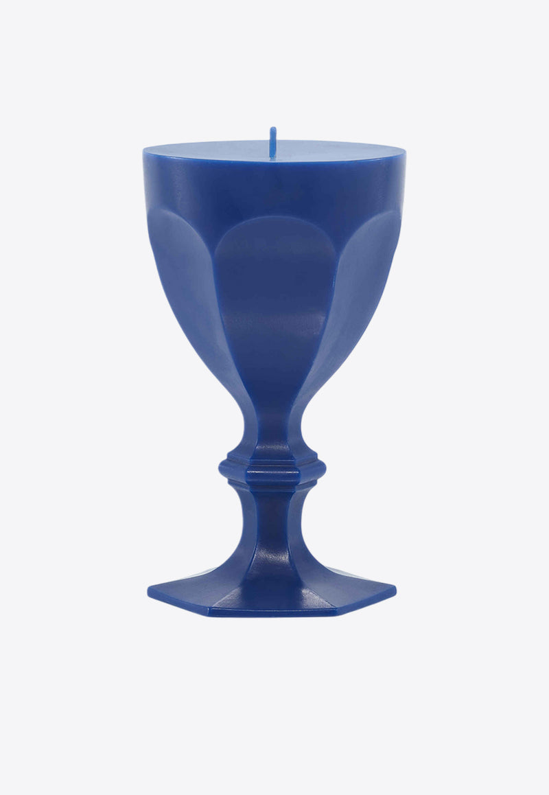 Baccarat Harcourt Glass Candle Blue 2816960