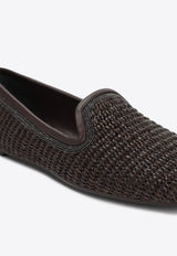 Raffia Braided Ballet Flats