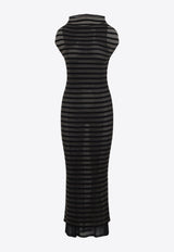 Mariniere Stripes Viscose Midi Dress