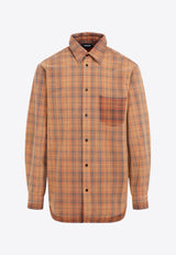 Checked Long-Sleeved Shirt