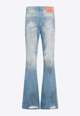 Samy Distressed Flared Jeans