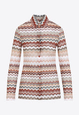 Long-Sleeved Chevron Shirt