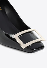 Trompette 70 Metal Buckle Pumps in Patent Leather