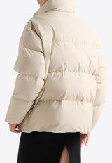 Prada Triangle Logo Technical Down Jacket Sand 29Z13113GP/Q_PRADA-F0F24