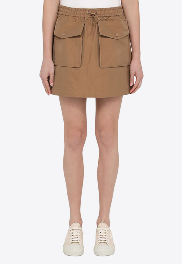 Moncler Logo Patch Mini Cargo Skirt Beige 2D000-13597I9/O_MONCL-224