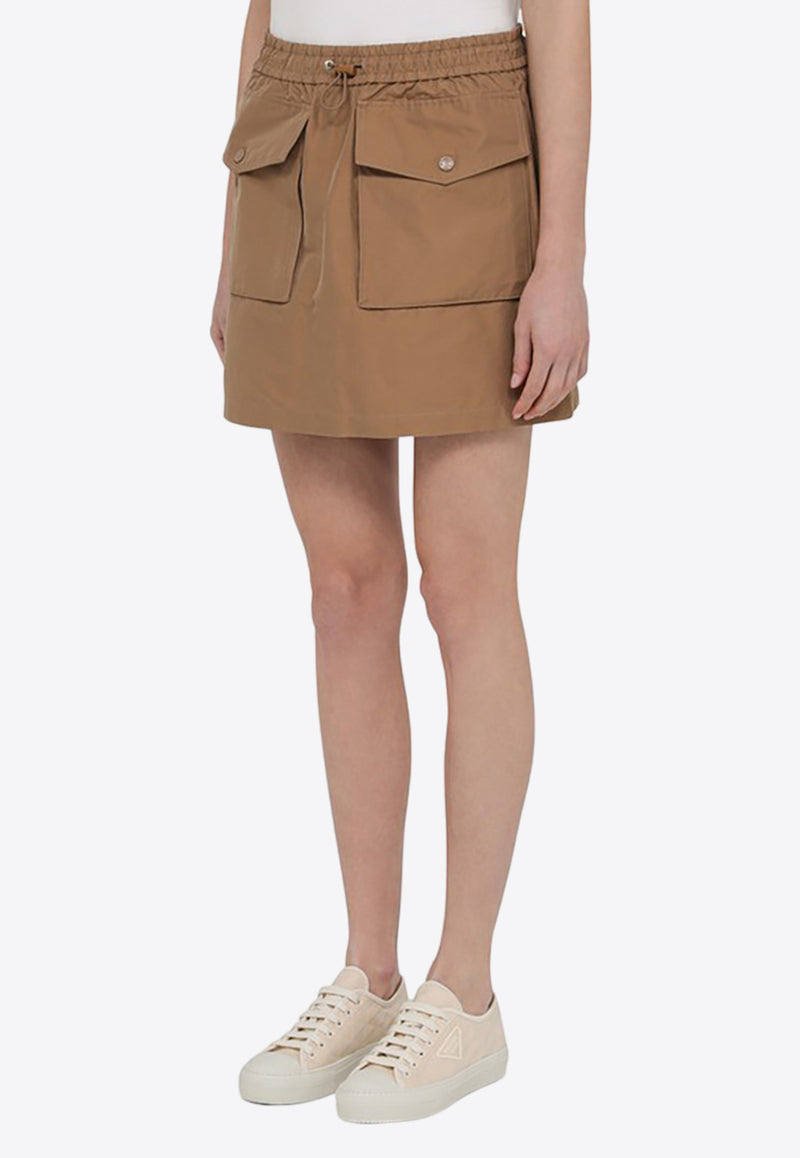 Moncler Logo Patch Mini Cargo Skirt Beige 2D000-13597I9/O_MONCL-224