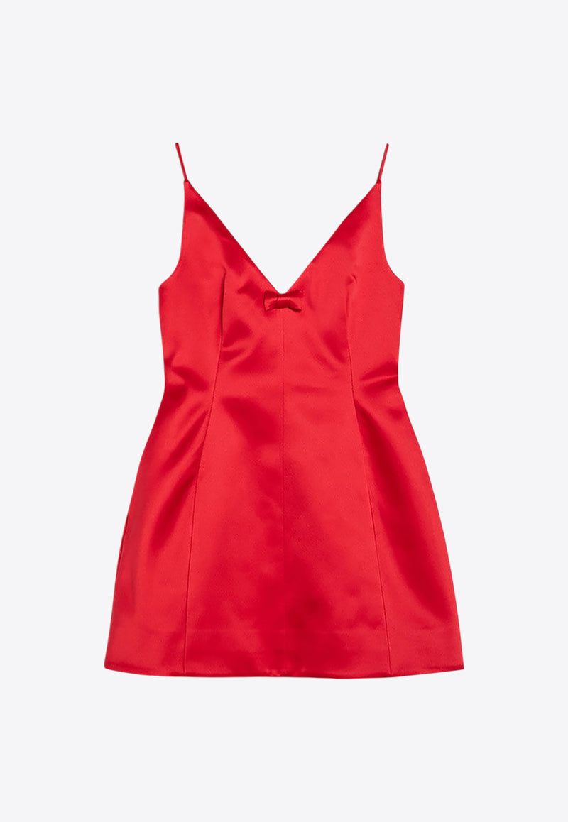 Marc Jacobs The Mini Satin Bow Dress Red 2F4RDR046W10PL/P_MARC-641