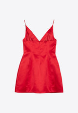 Marc Jacobs The Mini Satin Bow Dress Red 2F4RDR046W10PL/P_MARC-641