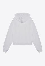 Marc Jacobs Embroidered Logo Hooded Sweatshirts White 2F4RTP032C66CO/P_MARC-100