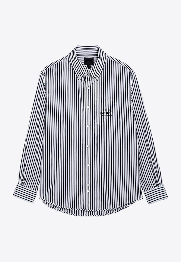 Marc Jacobs The Striped Long-Sleeved Shirt Black 2F4RTP054W21CO/P_MARC-005