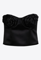 Marc Jacobs Satin Rose Corset Black 2F4RTP069W10PL/P_MARC-001