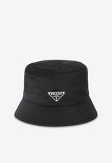 Prada Triangle Logo Bucket Hat Black 2HC1372DMI/K_PRADA-F0002