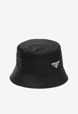 Prada Triangle Logo Bucket Hat Black 2HC1372DMI/K_PRADA-F0002