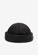 Prada Logo Appliqué Padded Beanie Black 2HC1682DV4/N_PRADA-F0002