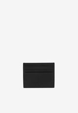 Prada Triangle Logo Grained Leather Cardholder Black 2MC0252E54/Q_PRADA-F0002